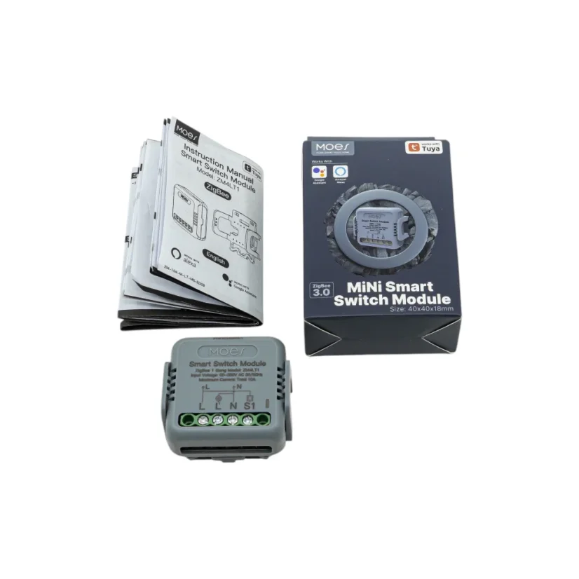 MOES MiNi Smart Switch Module - Zigbee DIY spínač světel - Počet spínačů: 3, Maximální proud: 10 A
