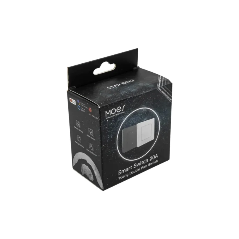 MOES Smart Switch 20A - Zigbee spínač boileru - Barva: Šedá