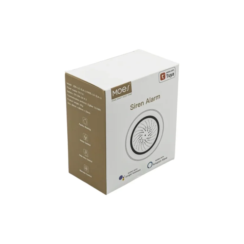 MOES Siren Alarm - Zigbee siréna/alarm