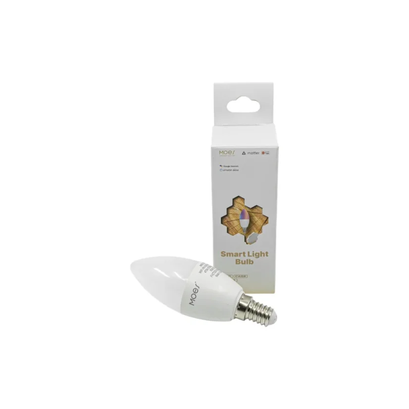 MOES Smart Matter E14 Light Bulb - chytrá Matter žárovka