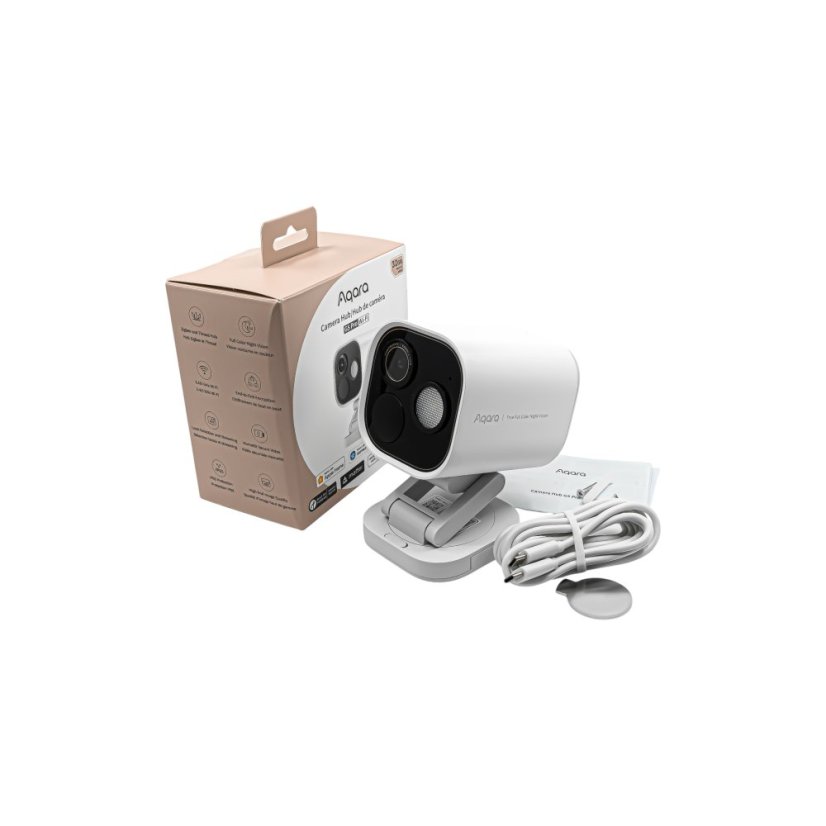 AQARA Camera Hub G5 Pro - chytrá IP kamera - venkovní - Barva: Šedá, Připojení: WiFi 2,4 GHz, Stav produktu: Použitý