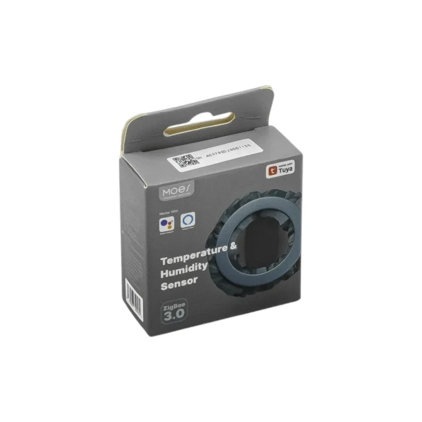 MOES Temperature & Humidity Sensor - Zigbee chytrý teplotní senzor - Barva: Černá, Stav produktu: Nový