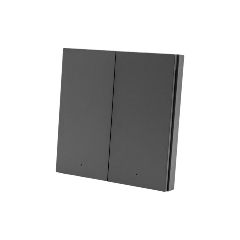 AQARA Smart Wall Switch H1 - Zigbee chytrý vypínač - Barva: Šedá, Neutrální vodič: nevyžaduje "N" vodič, Počet spínačů: 2