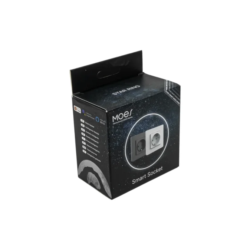 MOES Smart Socket - chytrá Zigbee zásuvka - Barva: Bílá