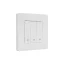 MOES Smart Switch - Zigbee chytrý vypínač - Barva: Bílá, Neutrální vodič: nevyžaduje "N" vodič, Počet spínačů: 3, Stav produktu: Použitý