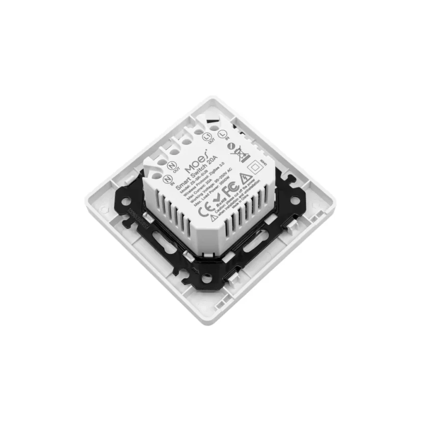 MOES Smart Switch 20A - Zigbee spínač boileru - Barva: Šedá