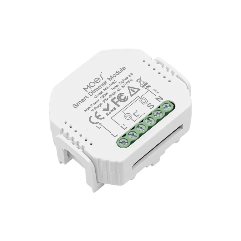 MOES Smart Dimmer Module - Zigbee chytrý stmívač - Počet spínačů: 2