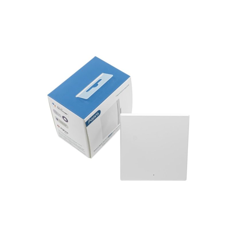 AQARA Smart Wall Switch H1 - Zigbee chytrý vypínač - Barva: Bílá, Neutrální vodič: nevyžaduje "N" vodič, Počet spínačů: 1