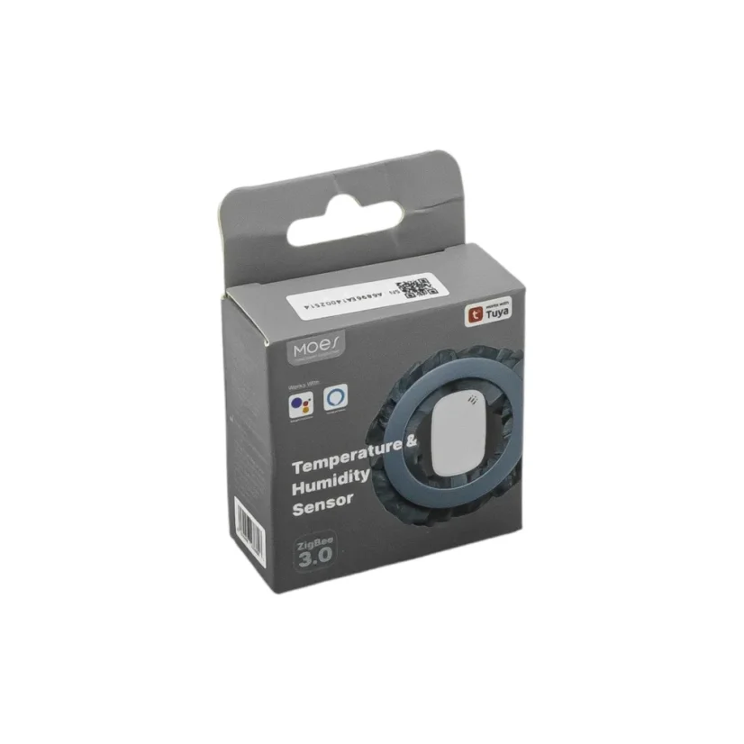 MOES Temperature & Humidity Sensor - Zigbee chytrý teplotní senzor - Barva: Černá, Stav produktu: Použitý