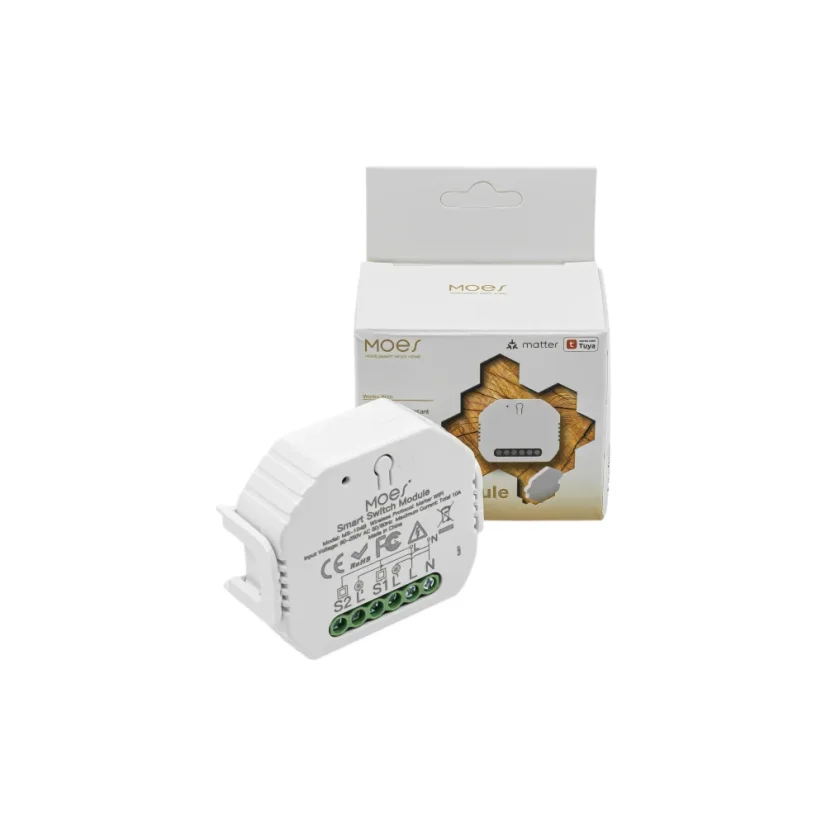 MOES Matter Smart Switch Module - Matter DIY spínač světel - Stav produktu: Použitý