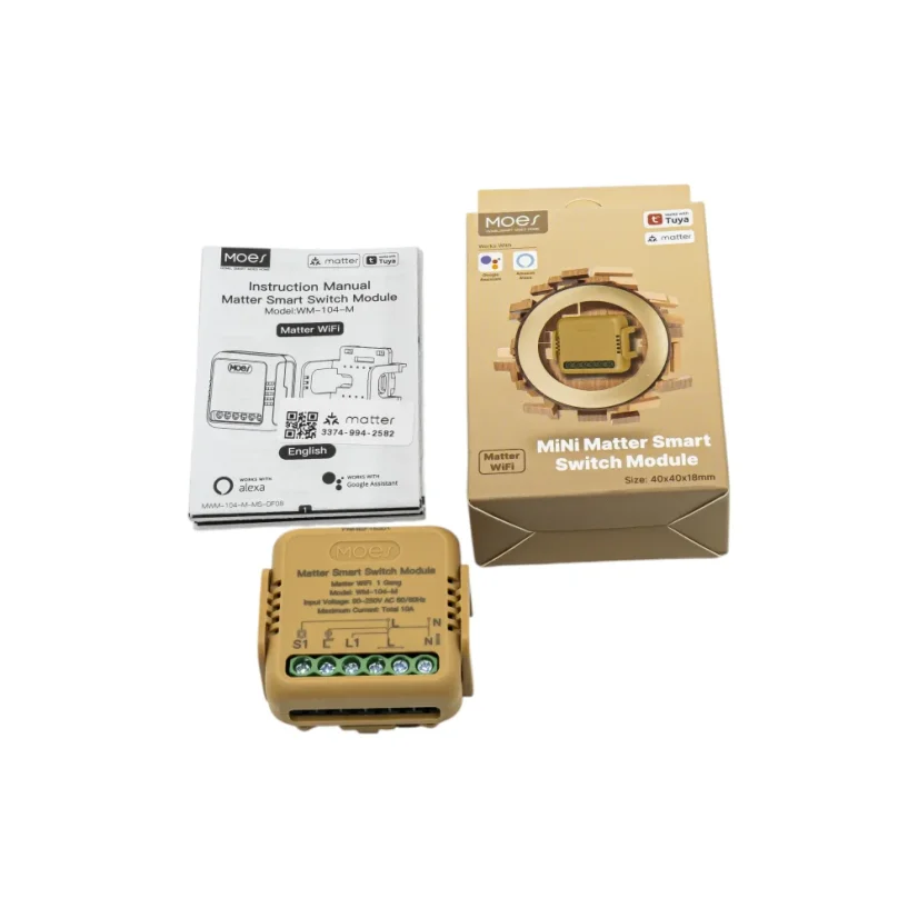 MOES MiNi Matter Smart Switch Module - Matter DIY spínač světel