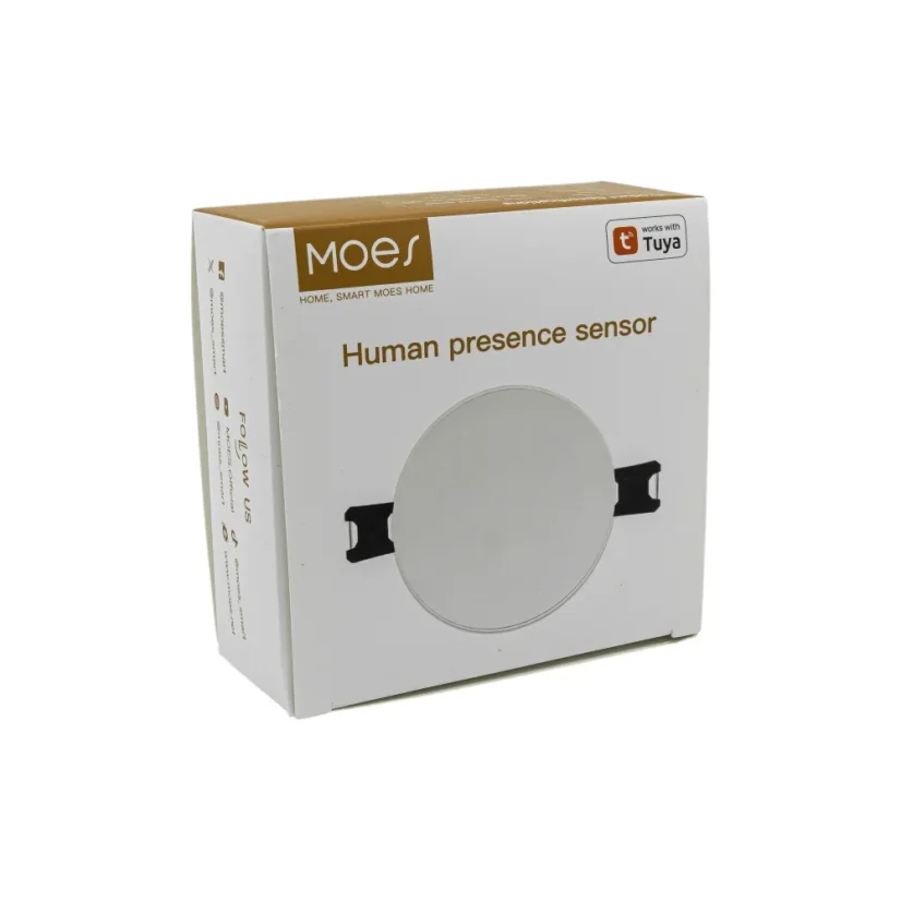 MOES Ceiling Radar PIR Motion Sensor - Zigbee detektor přítomnosti osob do podhledu