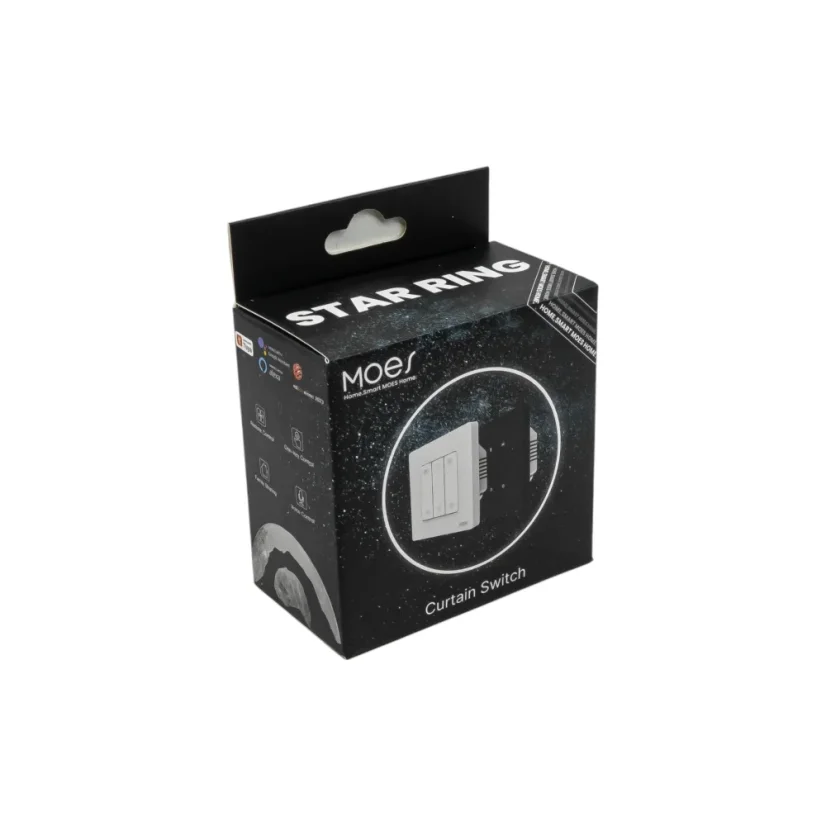 MOES Curtain Switch - Zigbee ovladač rolet - Barva: Bílá, Stav produktu: Použitý