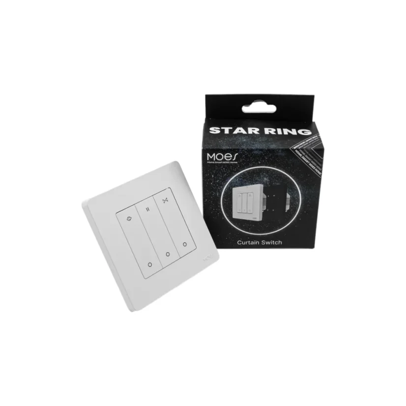 MOES Curtain Switch - Zigbee ovladač rolet - Barva: Bílá, Stav produktu: Použitý
