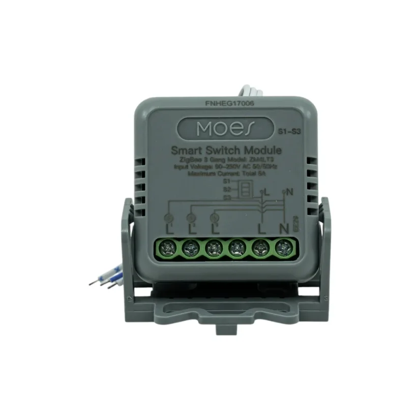 MOES MiNi Smart Switch Module - Zigbee DIY spínač světel - Počet spínačů: 3, Maximální proud: 10 A