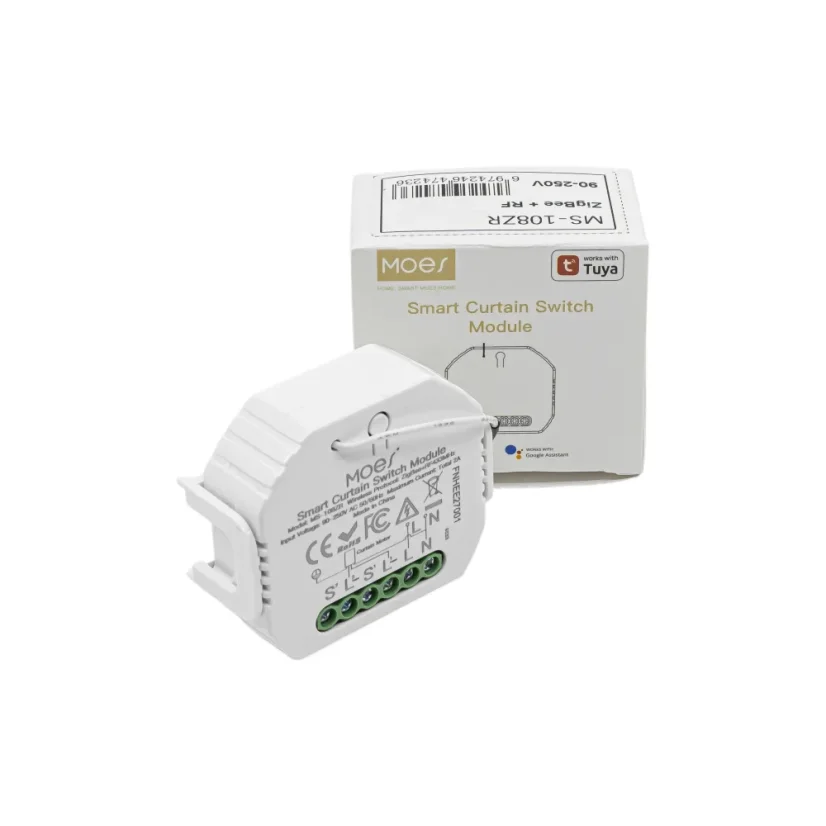 MOES Smart Hidden Curtain Module + RF - Zigbee DIY ovladač rolet