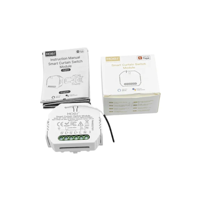 MOES Smart Hidden Curtain Module + RF - Zigbee DIY ovladač rolet