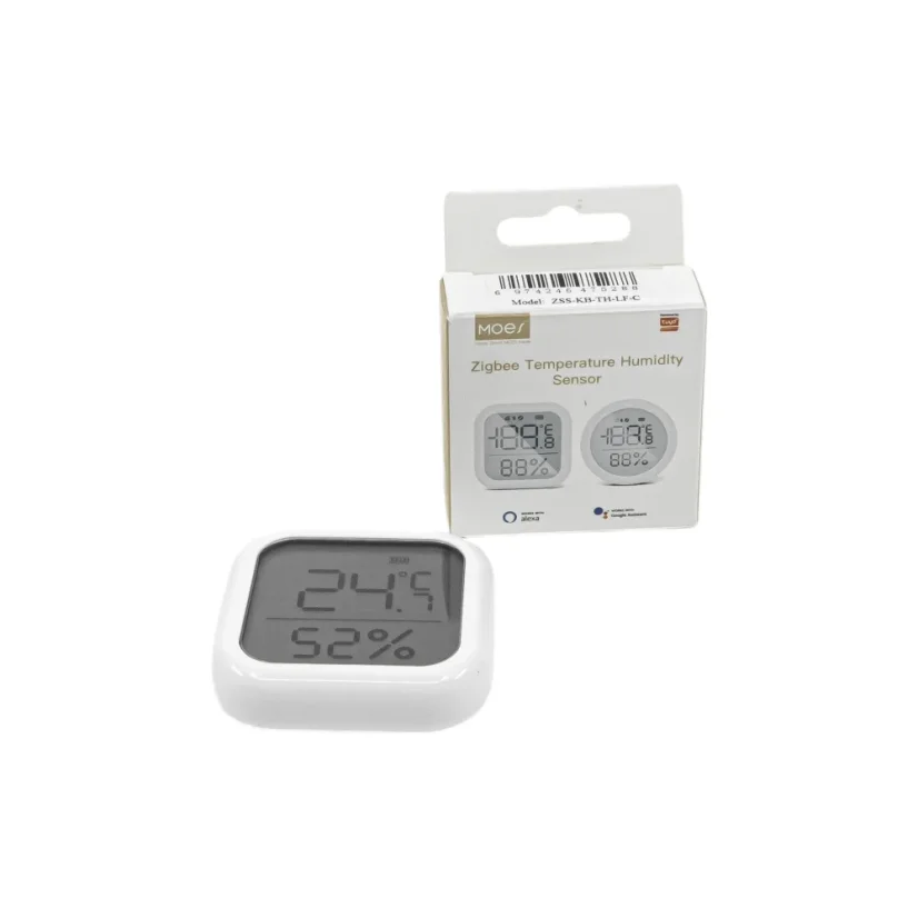 MOES Zigbee Temperature Humidity Sensor - chytrý Zigbee teploměr - Tvar: Kulatý