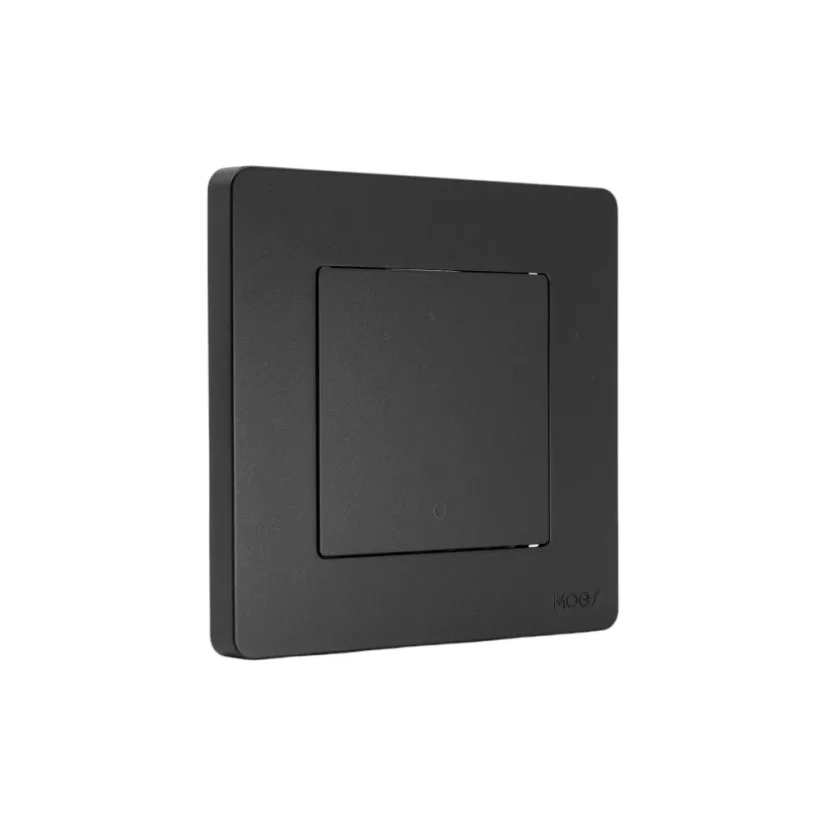 MOES Smart Switch - Zigbee chytrý vypínač - Barva: Šedá, Neutrální vodič: nevyžaduje "N" vodič, Počet spínačů: 1, Stav produktu: Nový