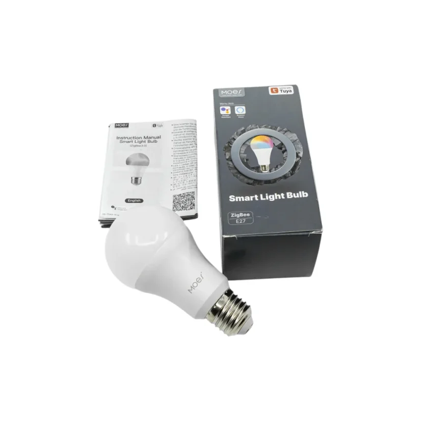 MOES Smart Zigbee E27 Light Bulb - chytrá Zigbee žárovka