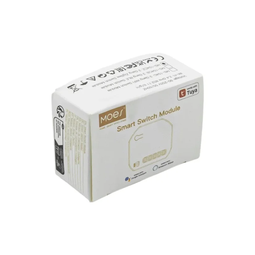 MOES Smart Switch Module - Zigbee DIY spínač světel - Neutrální vodič: vyžaduje "N" vodič, Počet spínačů: 2, Maximální proud: 10 A