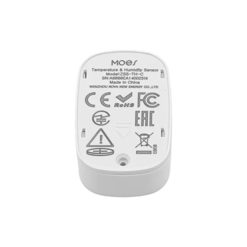 MOES Temperature & Humidity Sensor - Zigbee chytrý teplotní senzor - Barva: Černá, Stav produktu: Použitý