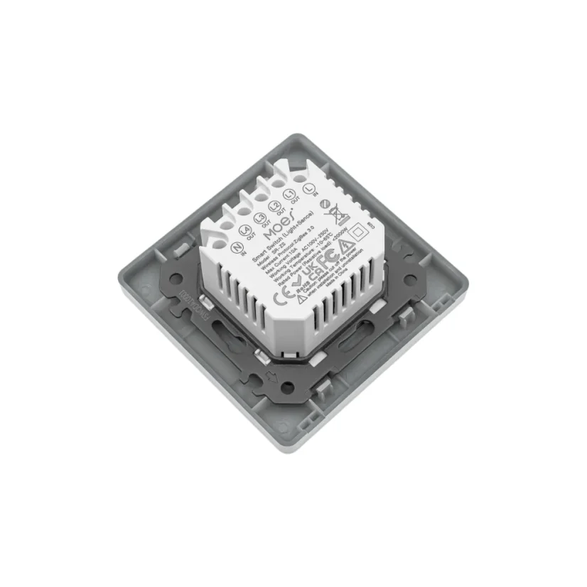 MOES Smart Switch (light+Sence) - Zigbee chytrý vypínač a ovladač scén - Barva: Šedá