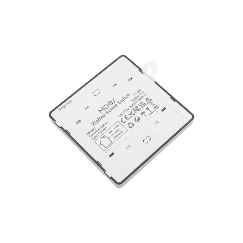 MOES Scene Switch - Zigbee spouštěč scén - Barva: Šedá, Počet spínačů: 3, Stav produktu: Použitý