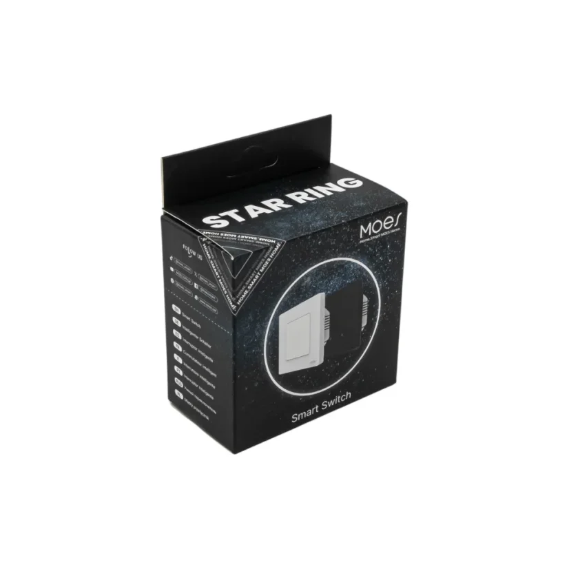 MOES Smart Switch - Zigbee chytrý vypínač - Barva: Šedá, Neutrální vodič: nevyžaduje "N" vodič, Počet spínačů: 3, Stav produktu: Nový