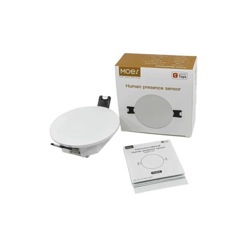 MOES Ceiling Radar PIR Motion Sensor - Zigbee detektor přítomnosti osob do podhledu