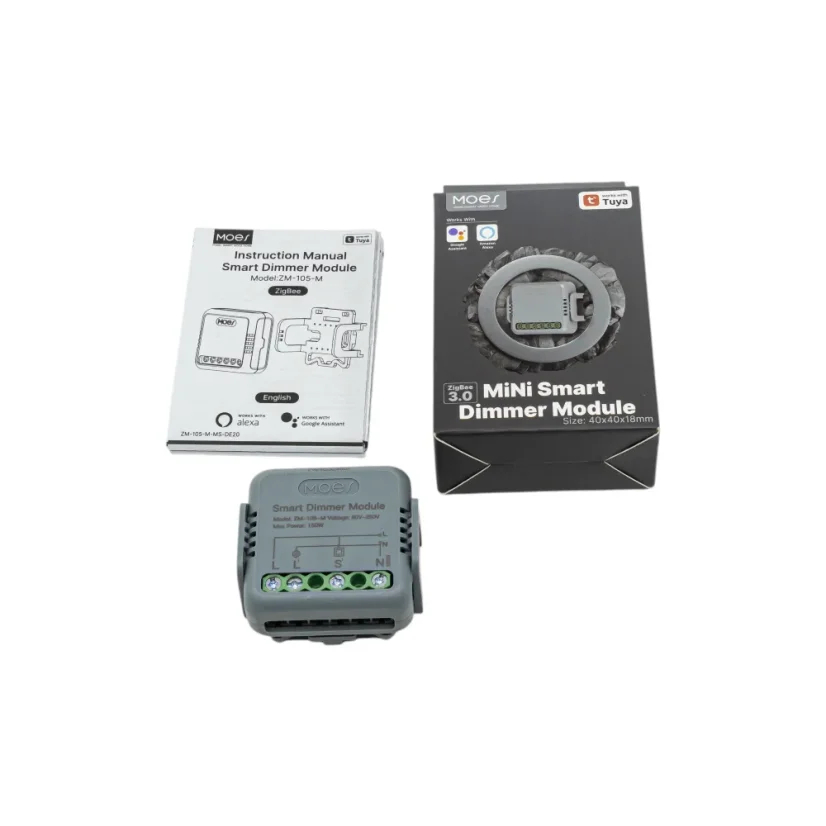 MOES MiNi Smart Dimmer Module - Zigbee chytrý stmívač - Počet spínačů: 1