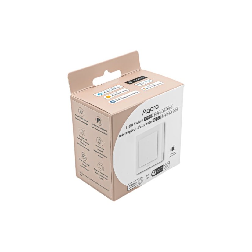 AQARA Light Switch H2 EU - Zigbee chytrý vypínač - Počet spínačů: 2, Stav produktu: Použitý