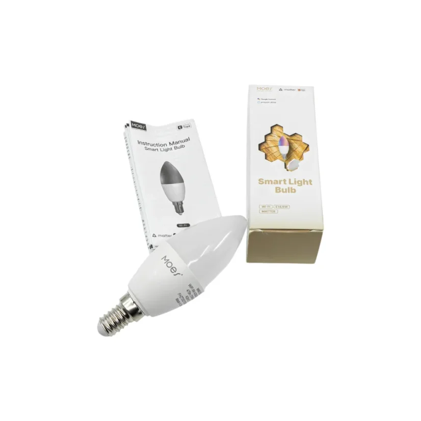 MOES Smart Matter E14 Light Bulb - chytrá Matter žárovka