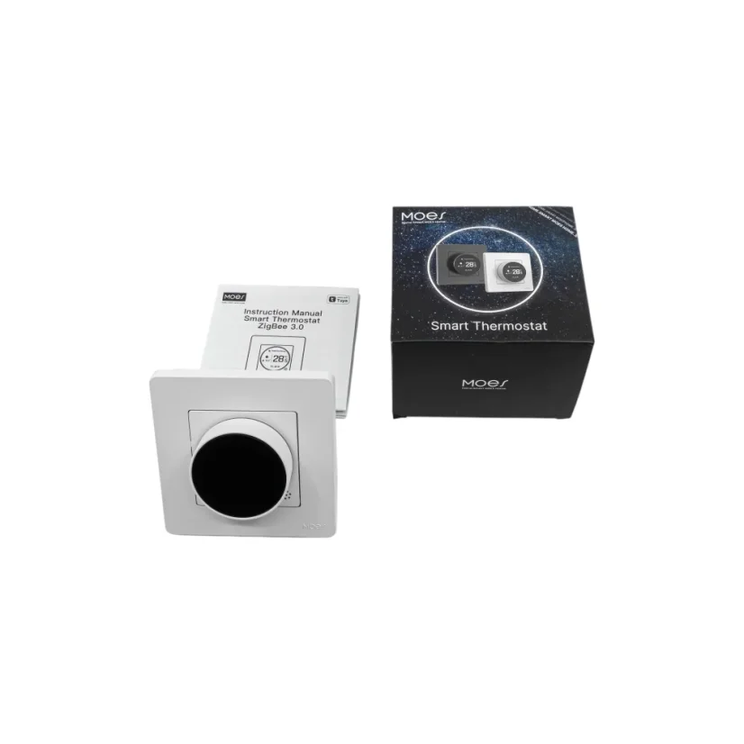 MOES Smart Thermostat - Zigbee chytrý termostat - Barva: Šedá, Typ vytápění: Plynový/vodní kotel (5 A)