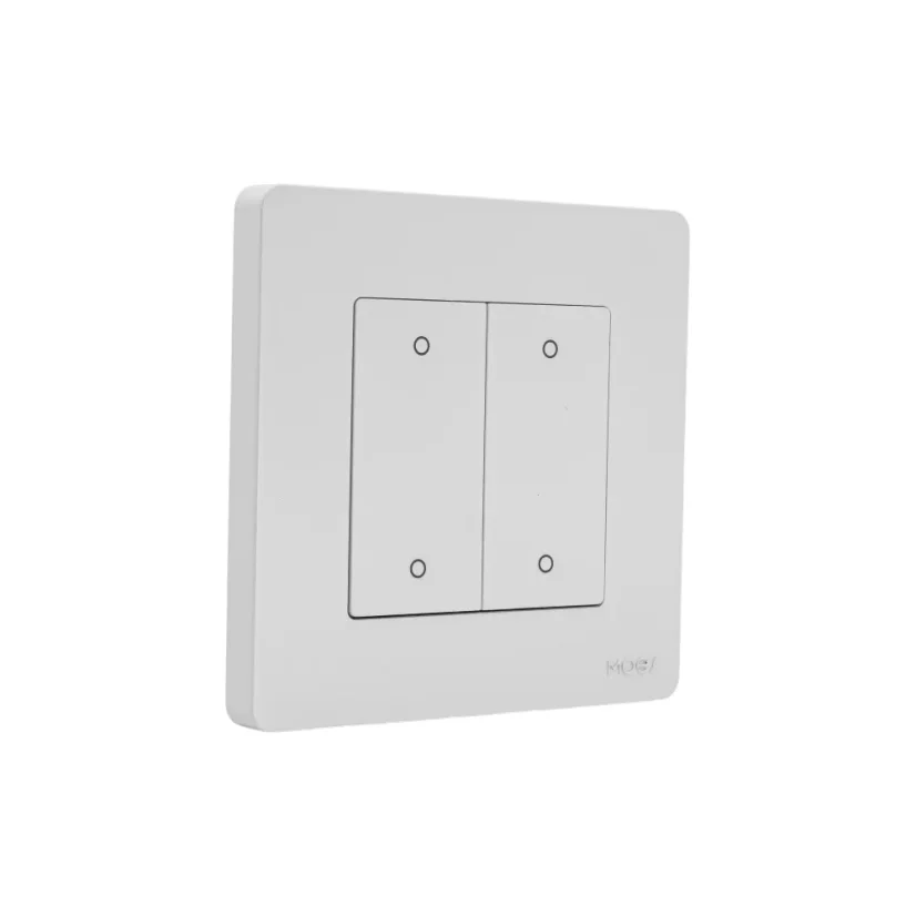 MOES Scene Switch - Zigbee spouštěč scén - Barva: Bílá, Počet spínačů: 4, Stav produktu: Použitý