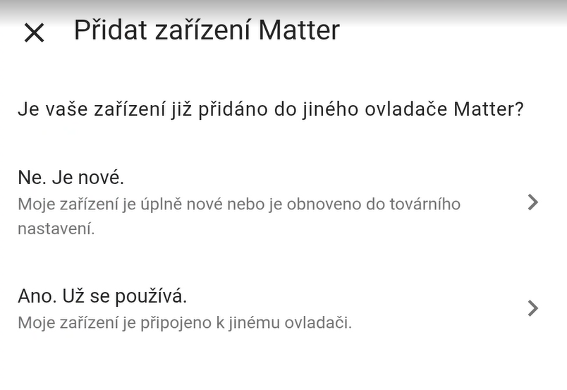 Home Assistant - Integrace Matter