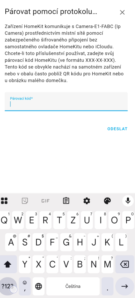 Přidání HomeKit Controller v Home Assistant